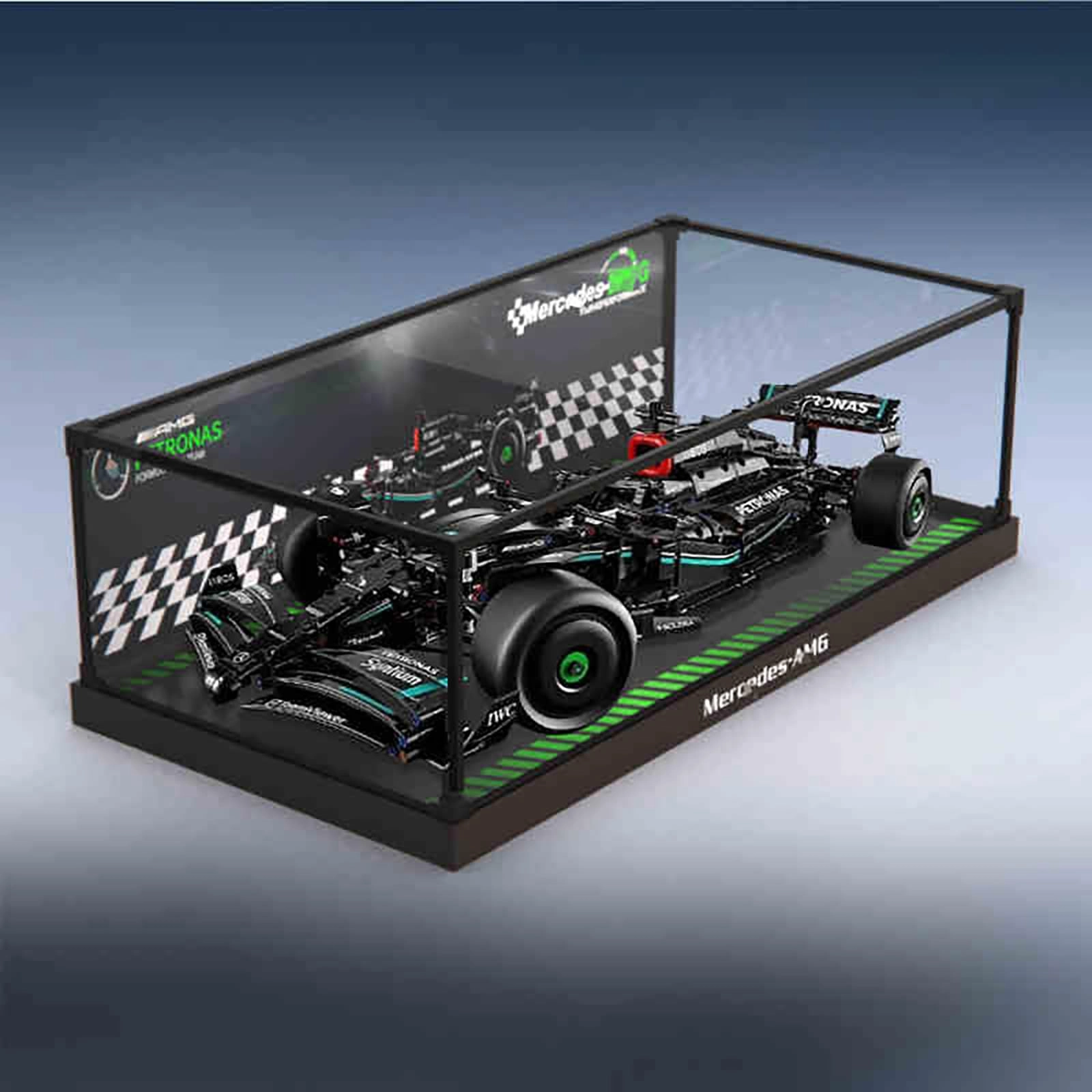 China Acrylic Display Case - 70 x 30 x 20 cm White Base