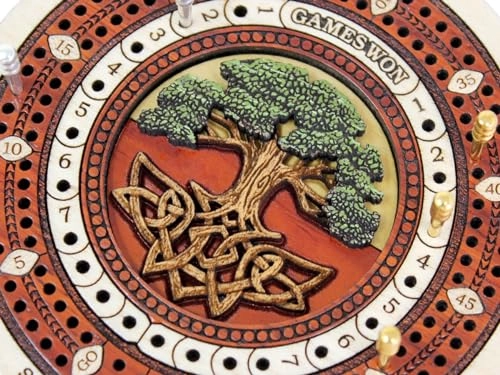 Tree of Life - 2 Track 60 Points Inlaid Travel/Pocket Size