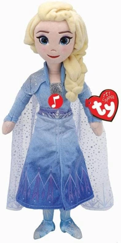 TY Elsa Plush Doll - 35cm with Sound Ages 3+