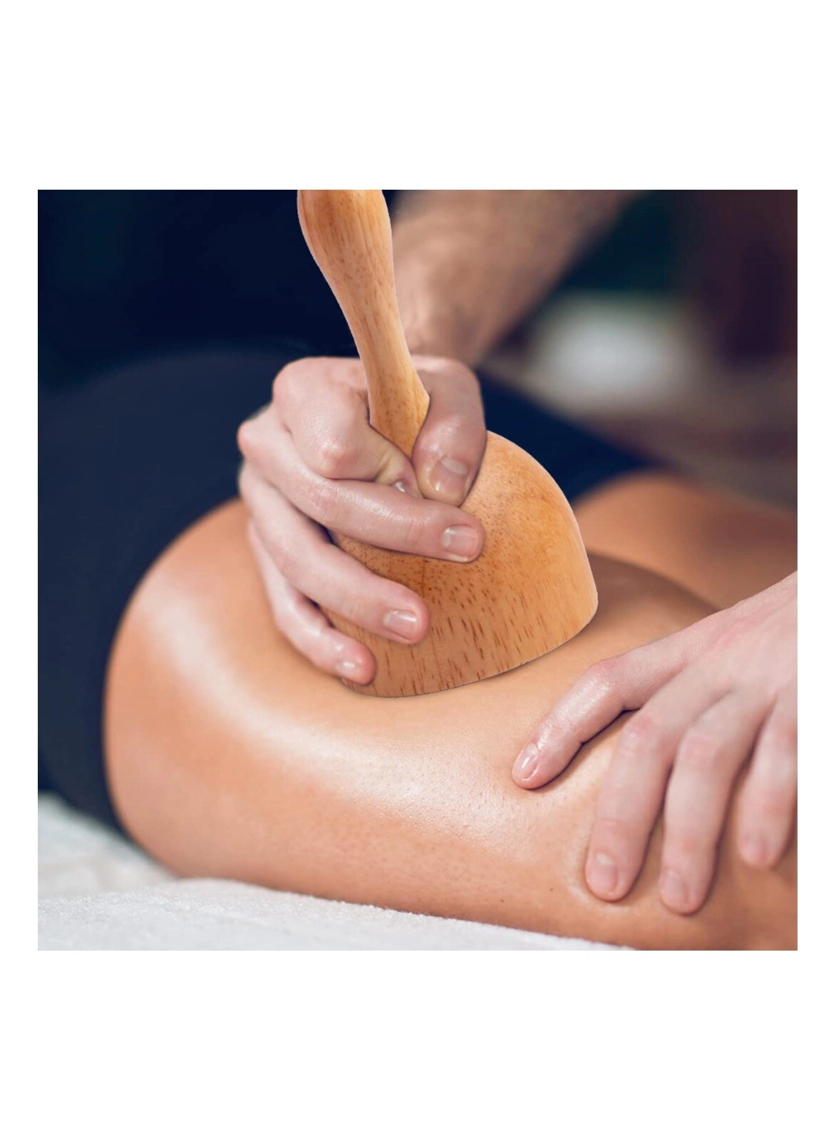 Wooden Handheld Massage Cup - Wood Therapy Lymphatic Drainage