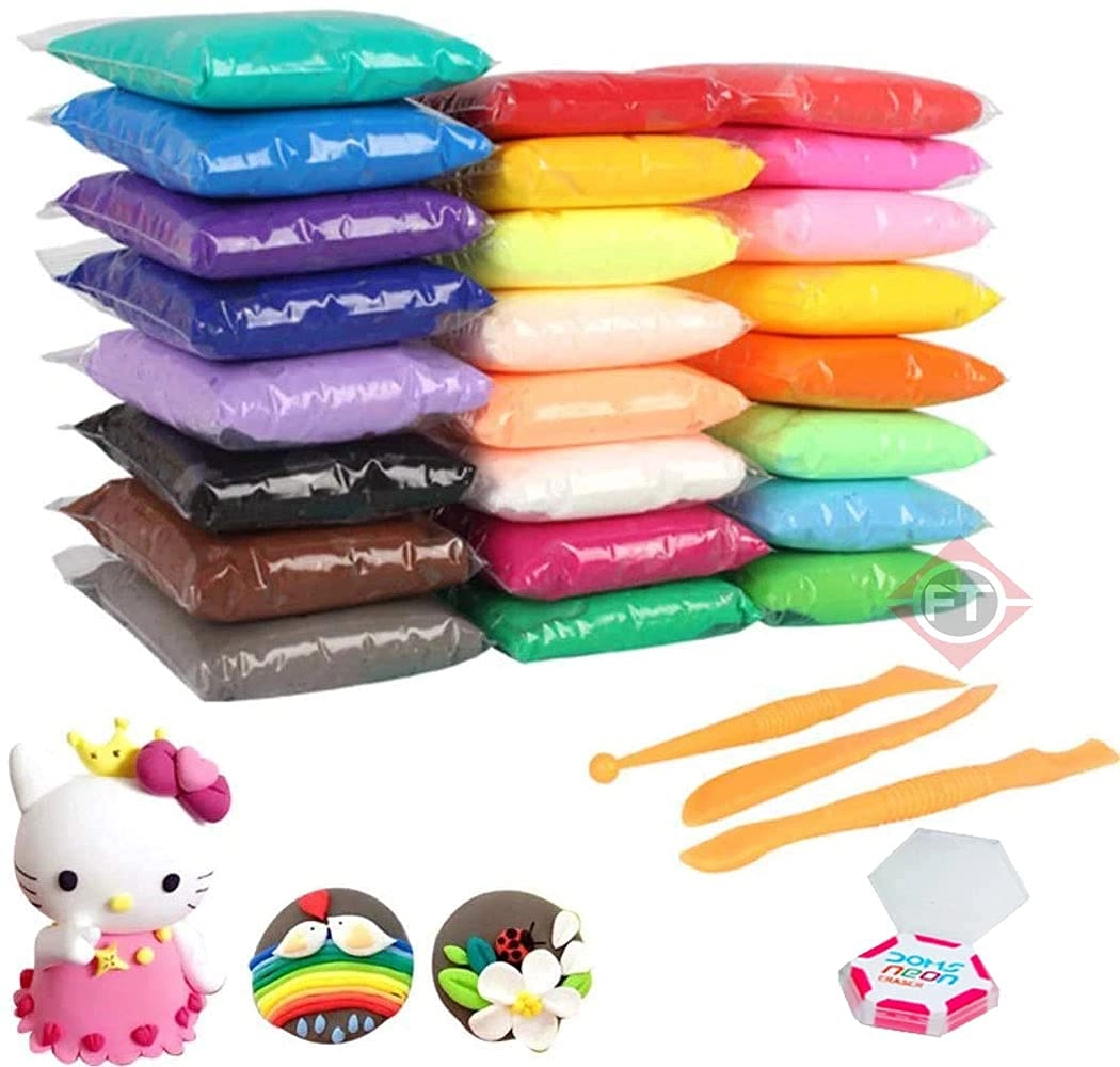 Firstly Air Dry Clay Set - 60 pc Jewellery Earring Making Beginners Kit