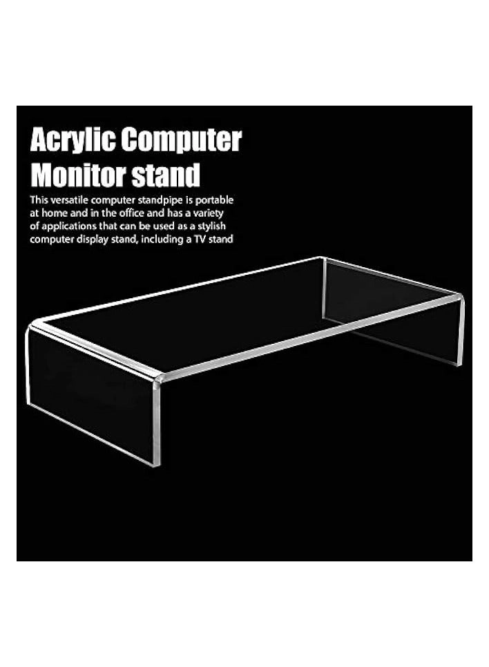 Acrylic Monitor Stand - 2 Pcs 16 x 8 x 3 Inch