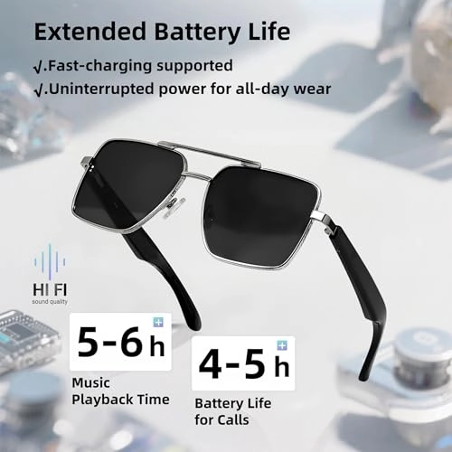 GT30 - Pilot Smart Glasses Bluetooth 5.4 Polarized Brown Lens