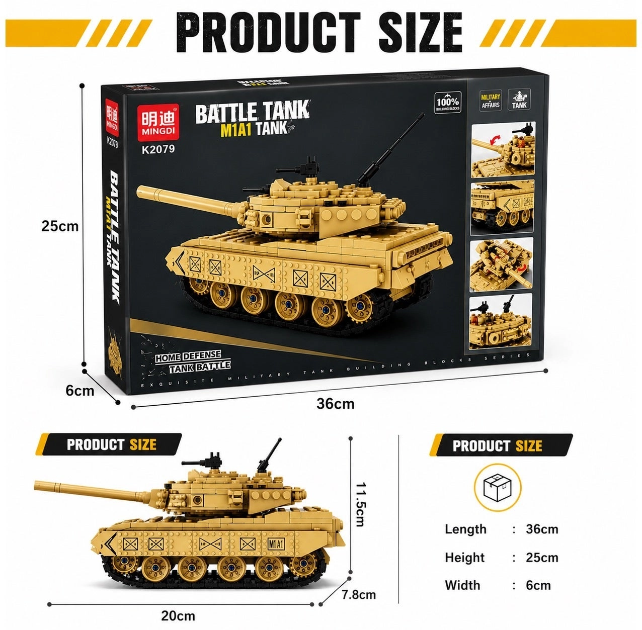 M1A1 - Battle Tank 354 pcs