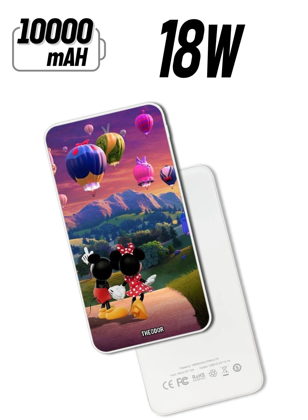 Theodor EX_PPBA353 - 10000mAh 18W Quick Charging 3.0