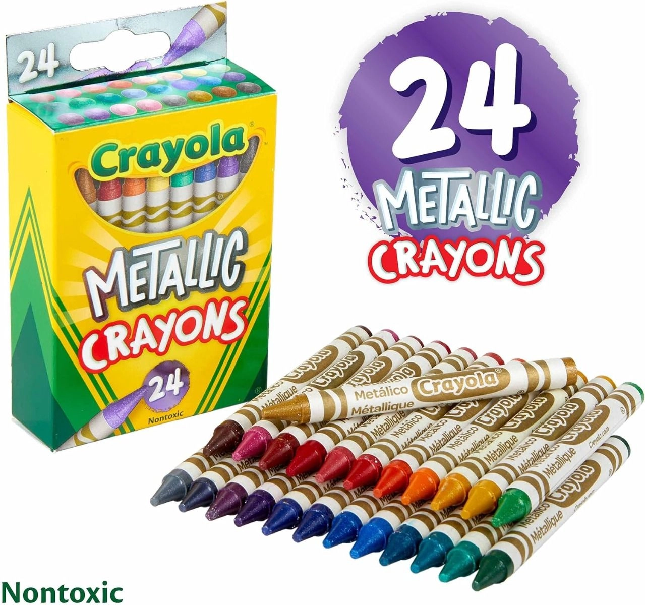 Metallic Crayons - 24 piece(s)