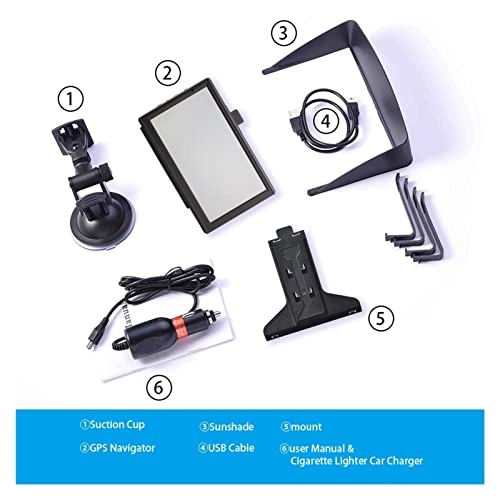 GPS Navigator for Car and Truck - 7 inch 512MB+8GB 8465136541