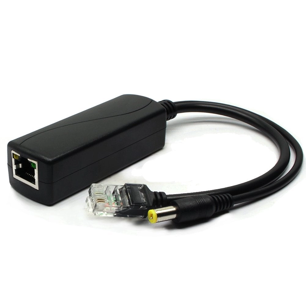 PoE Splitter Adapter - 48V to 12V IEEE 802.3af 10/100Mbps Pack