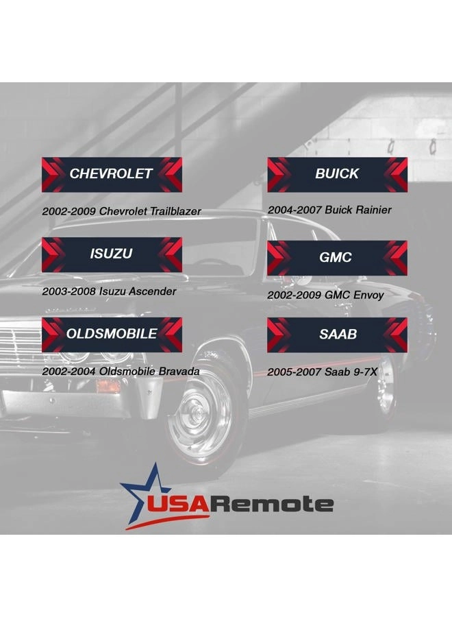 Keyless Entry Remote - Buick Rainier Chevy Trailblazer GMC Envoy Isuzu Ascender Oldsmobile Bravada
