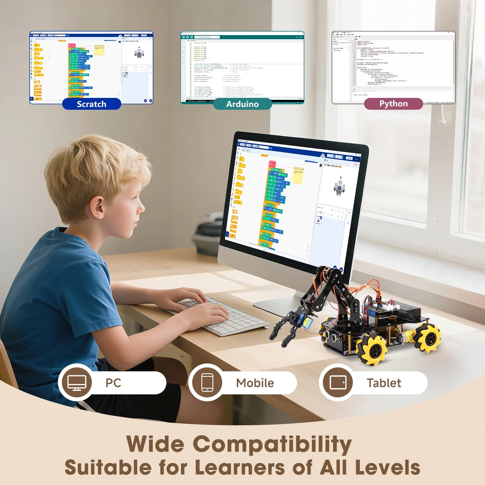 4 in 1 Smart Robot Arm Coding - 12 years+