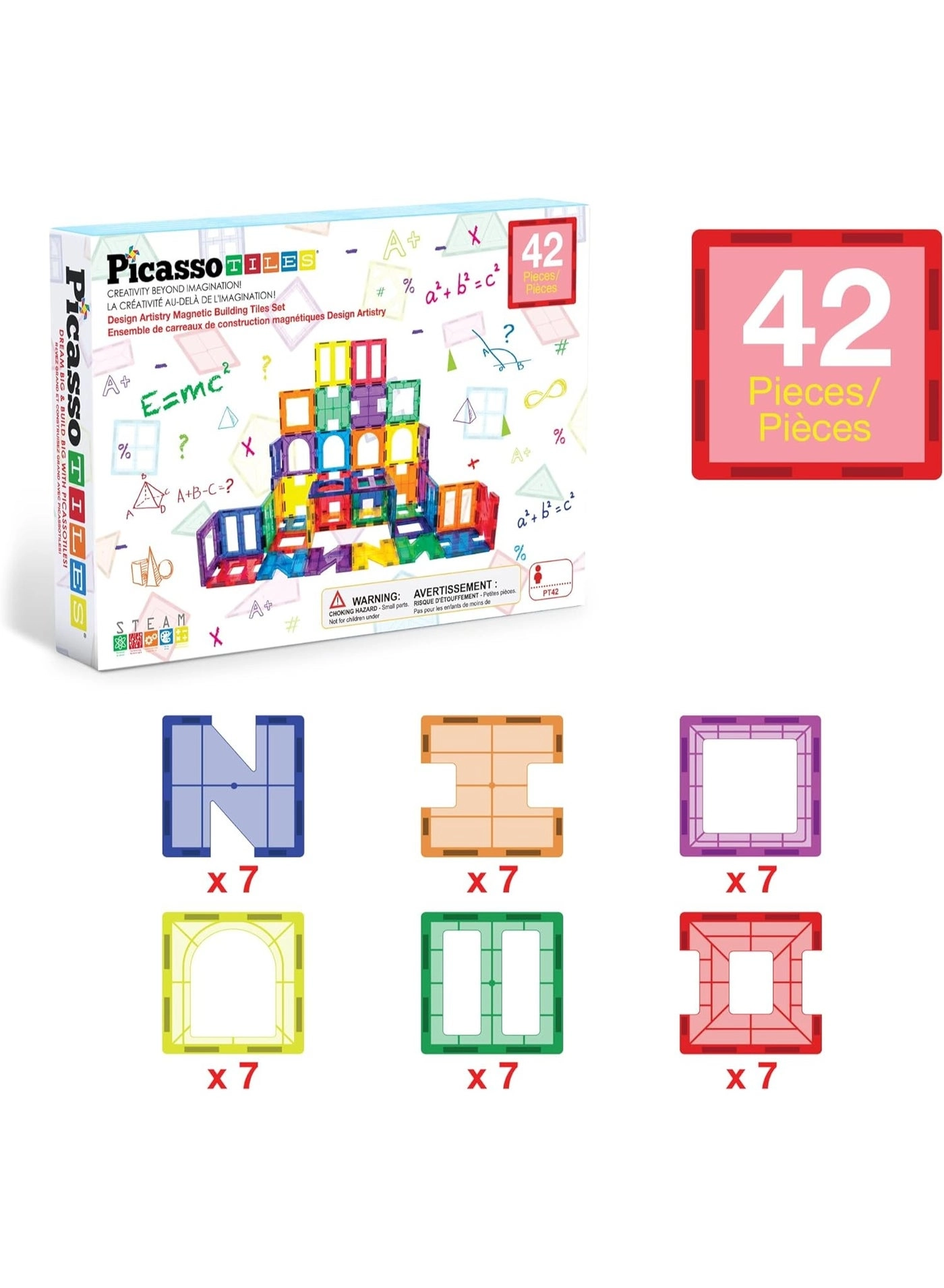 Magnetic Building Blocks - 42pcs