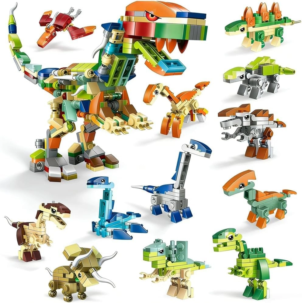 TERRIFI Dinosaur Block Set - Dinosaur 12 pcs Pack