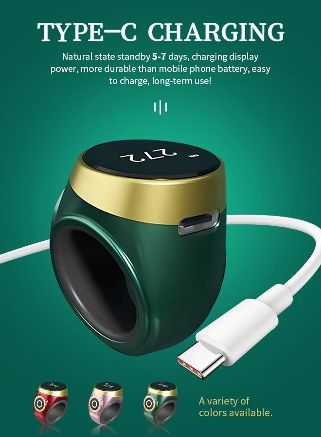 OLED Display - Skin-Friendly Adjustable Silicone; TYPE-C Charging Port