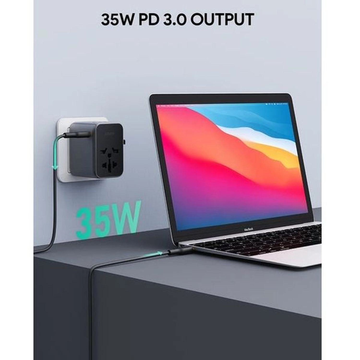 Universal Travel Adapter - US AU EU UK 35W