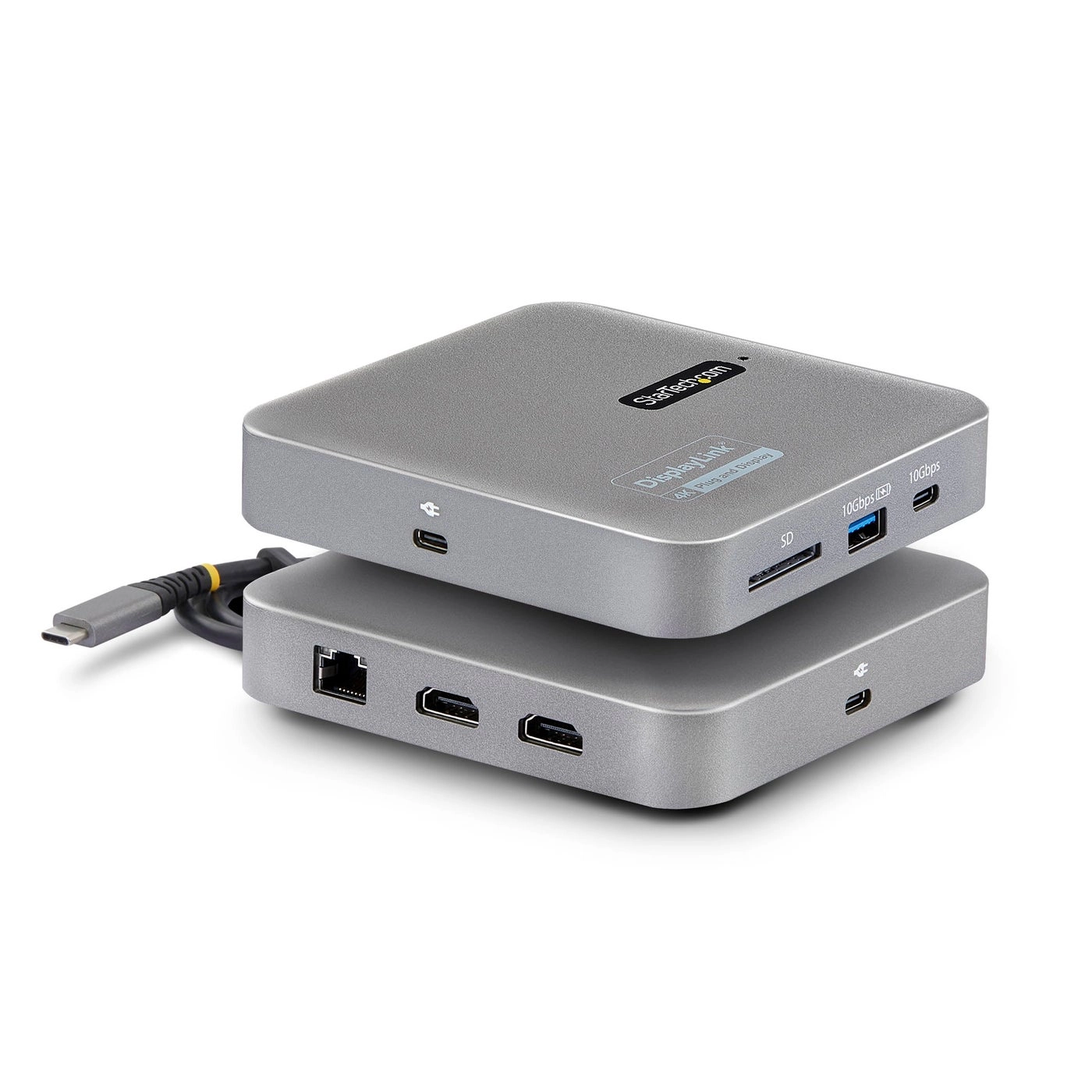 StarTech.com DisplayLink Dual Monitor Docking Station - USB C