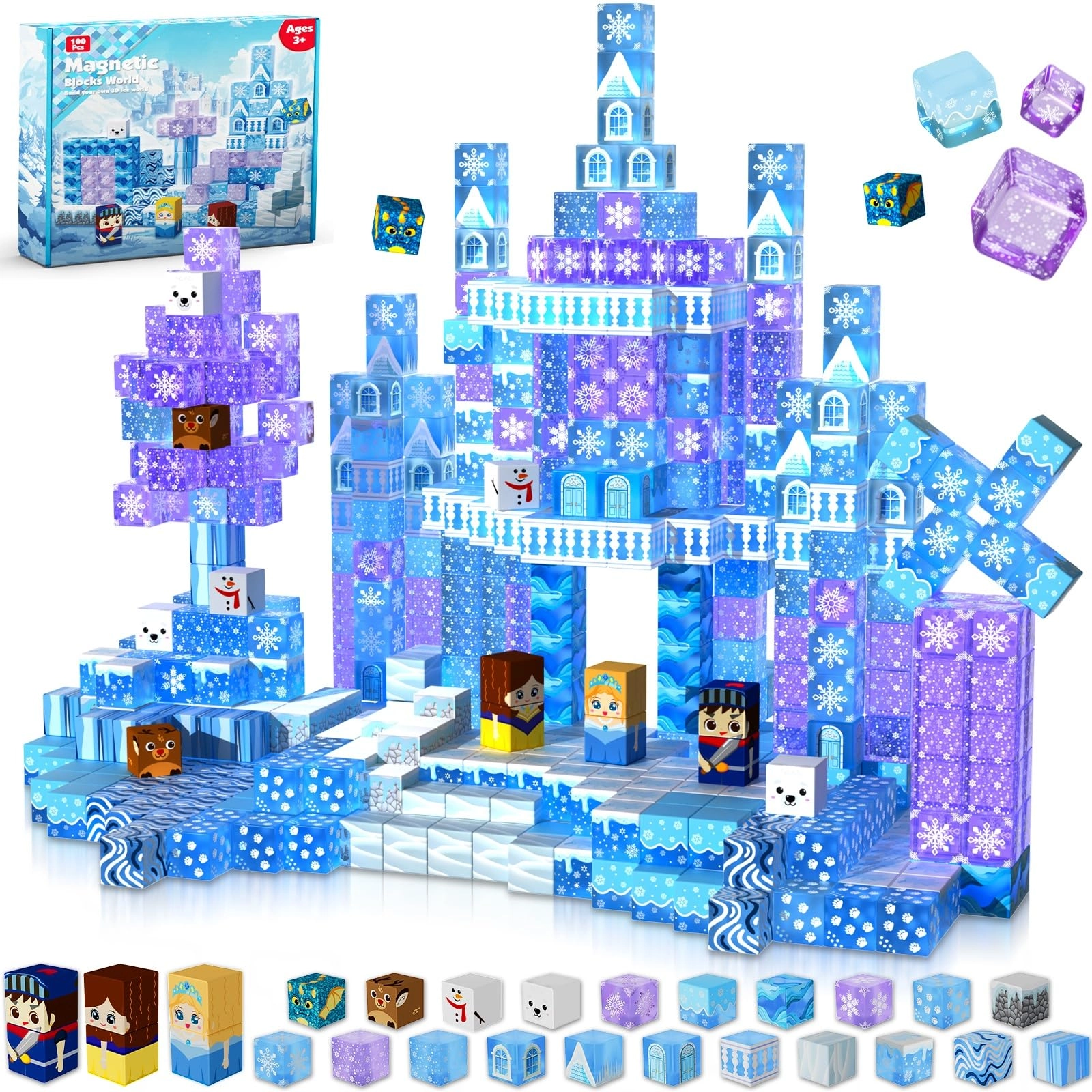 magneverse Magnetic Blocks - Princess 100pcs