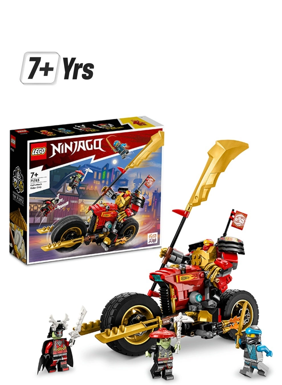 NINJAGO Kai’s Mech Rider EVO (71783) - Upgradable ninja motorbike Mech action figure