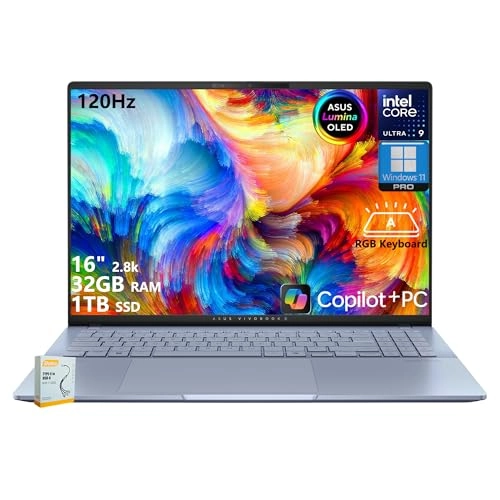Vivobook 16 - 16'' Core Ultra9 285H 32GB DDR5 1TB SSD