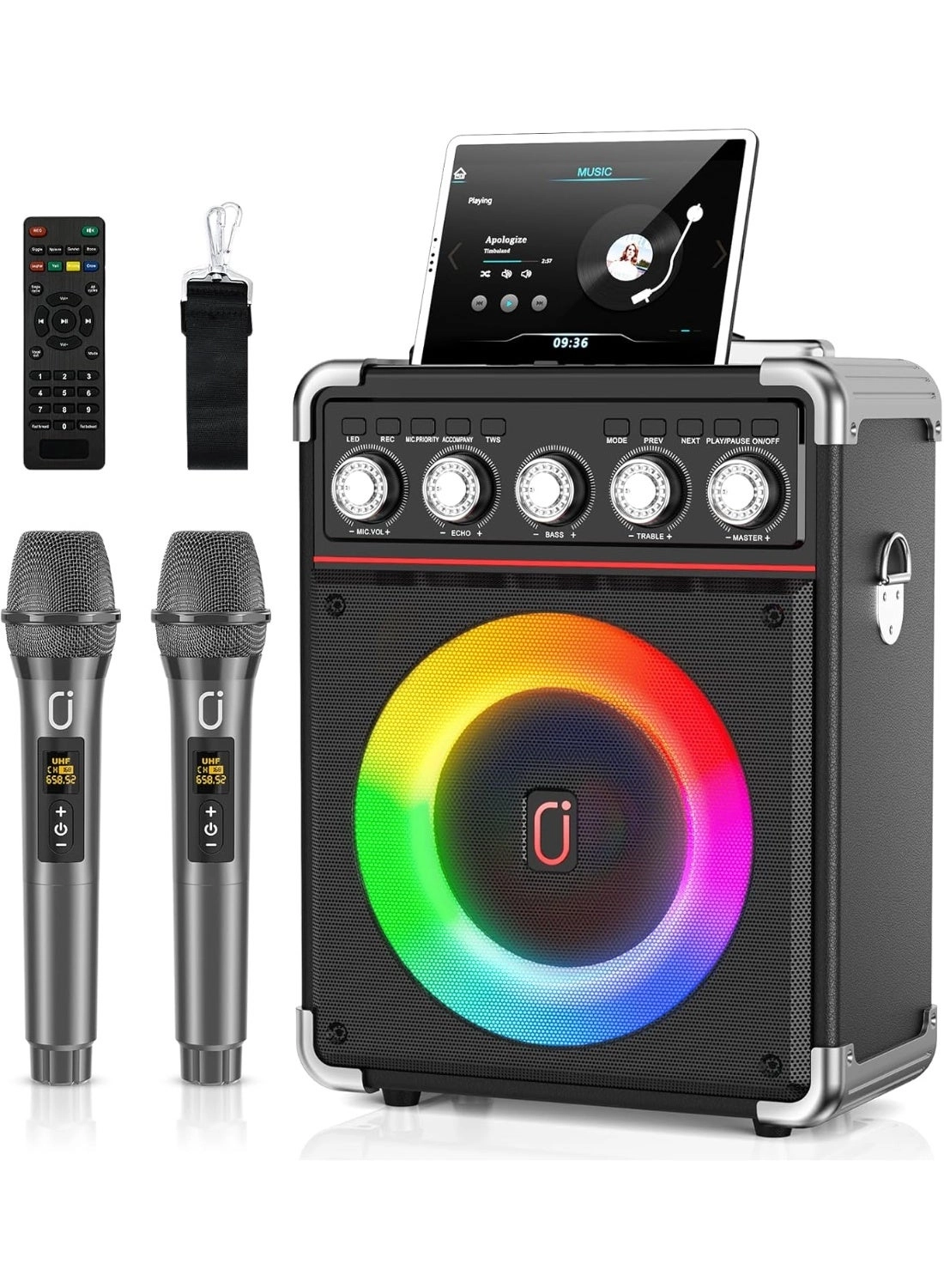 Karaoke machine - 2 wireless microphone
