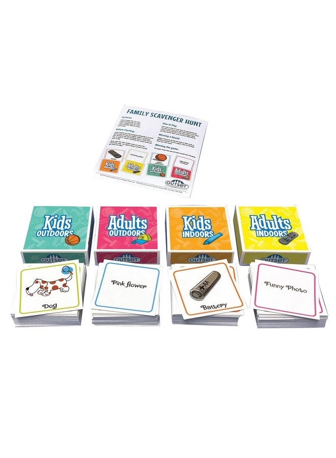 Family Scavenger Hunt Card Game - Ages 6+