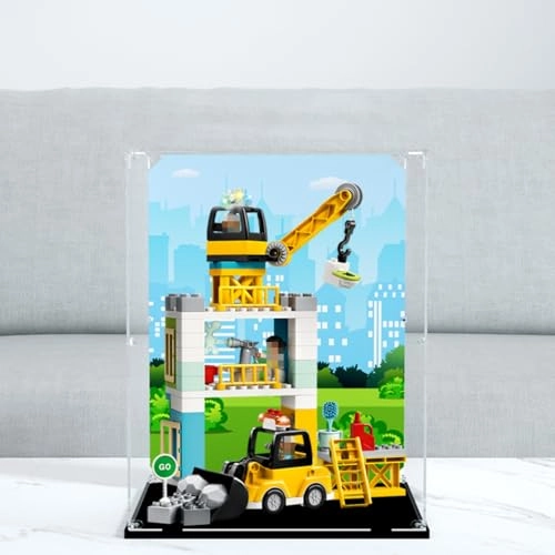 Figures Display Box for LEGO 10933 Town To-wer - acrylic