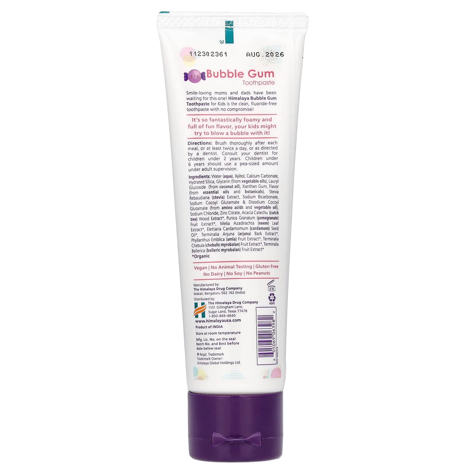 Botanique Bubble Gum Toothpaste Kids 113 g