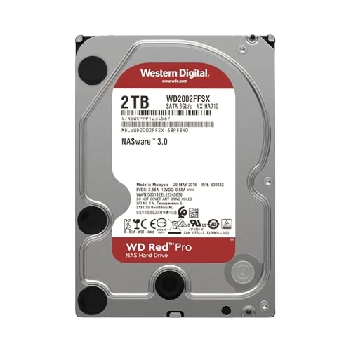 Red Pro 3.5" 7200rpm 64MB SATA 6Gb/s (WD2002FFSX-SPPF8N0) - 2TB