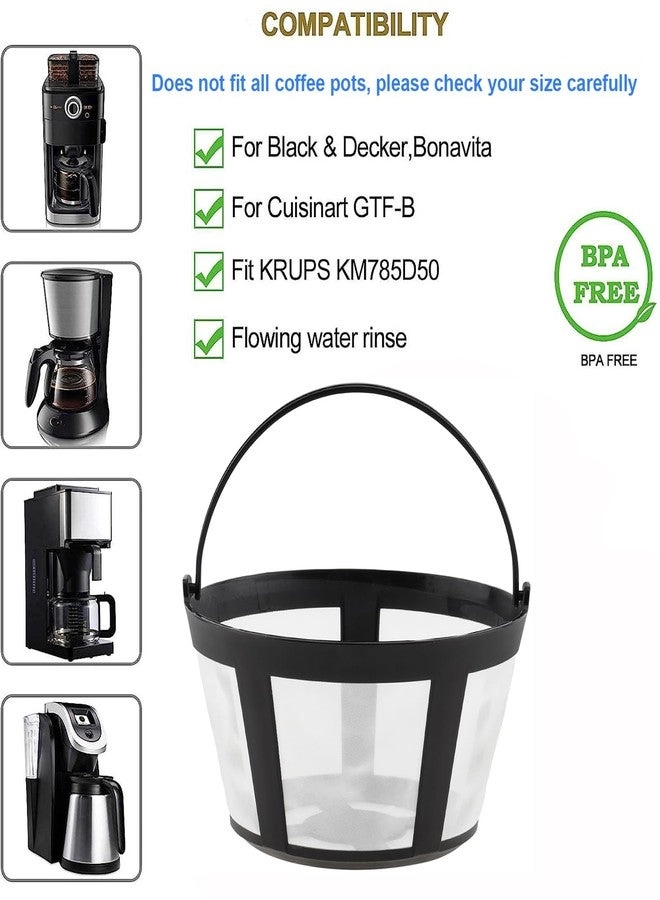 Reusable Coffee Filter Baskets - 4-Pack White Small