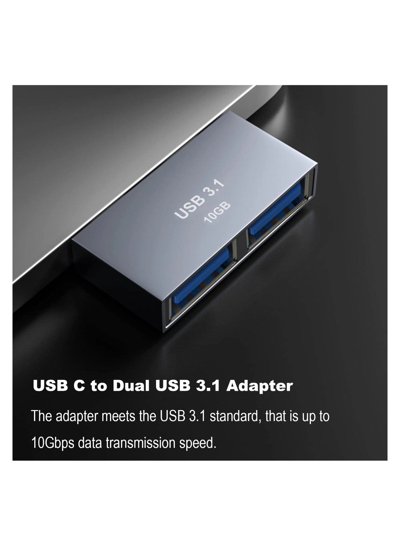 USB C to Dual USB A adapter + USB C to USB C and USB A adapter