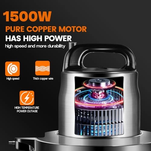 Electric Grinder Chopper Mincer - 6L 1500W