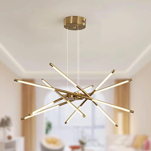 Modern Sputnik Chandeliers - 3000K-6000K Dimmable
