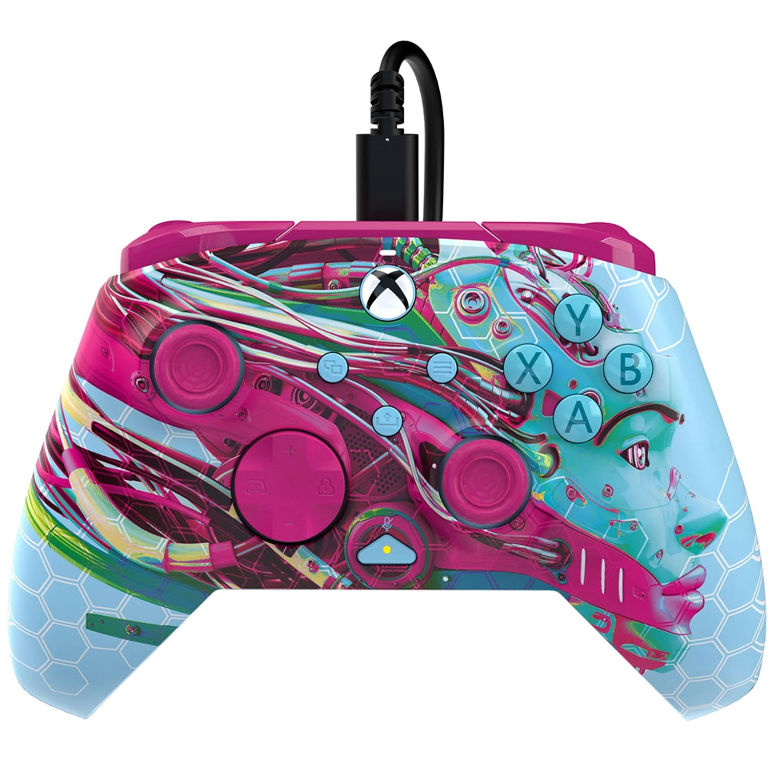 PDP Xbox Series X/S Wired Rematch Controller Android Dreams Glow In The Dark