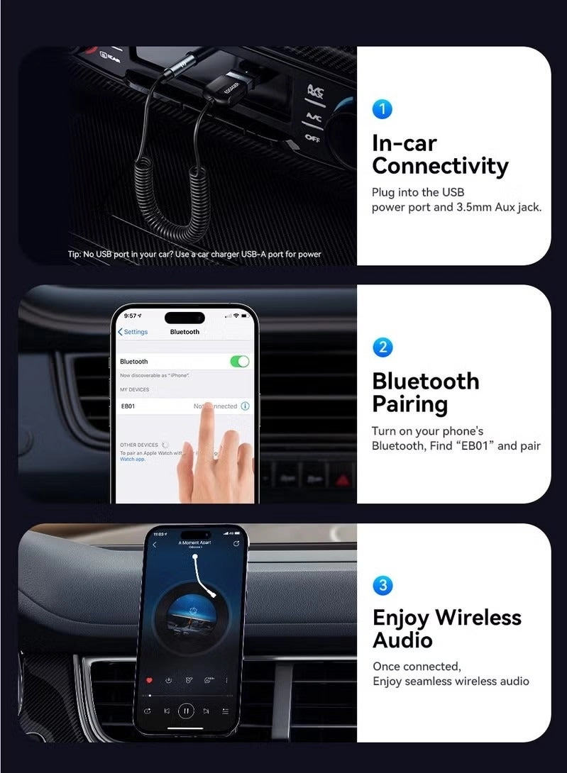 Eb01 - Bluetooth 5.0 Car Kits
