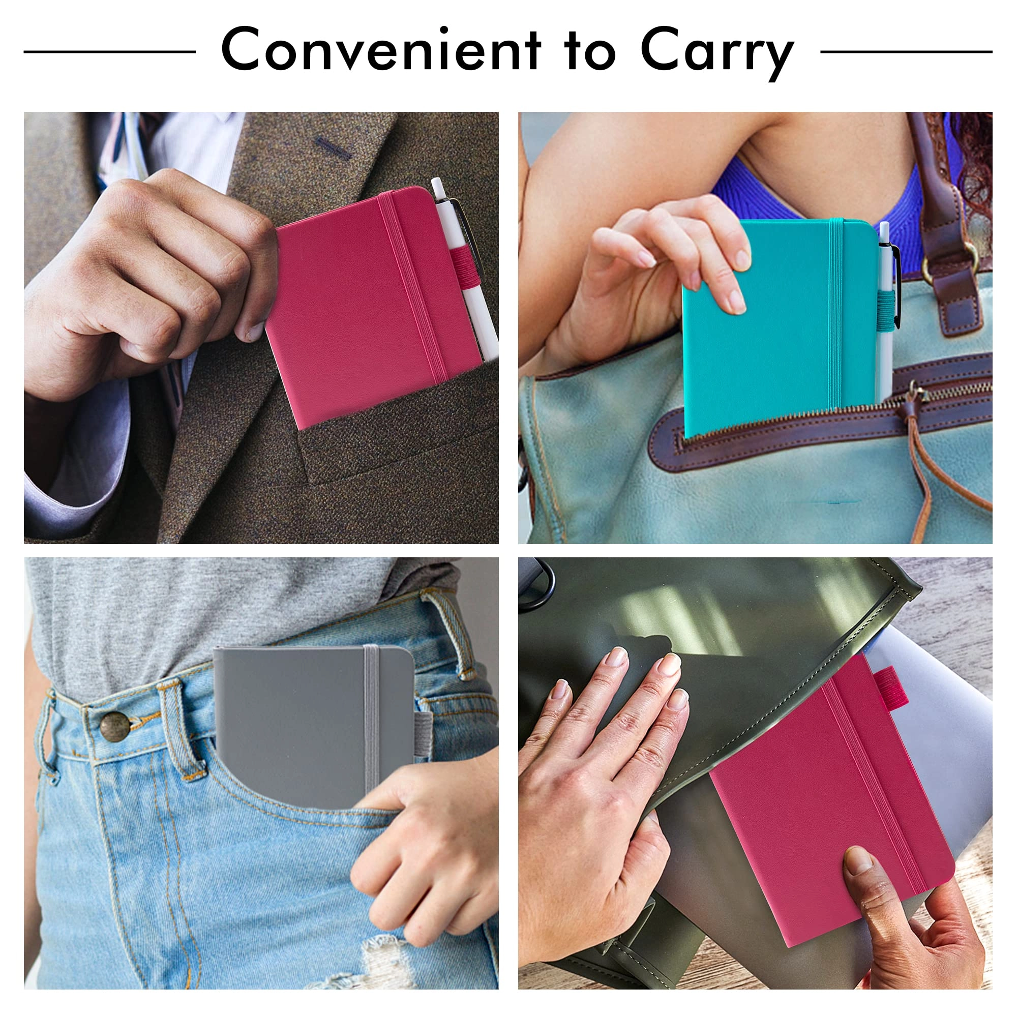 Pocket Notebook A6 Hardcover - Lined 56 Sheets