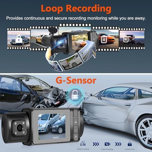 3 Channel Dash Cam - 1296p