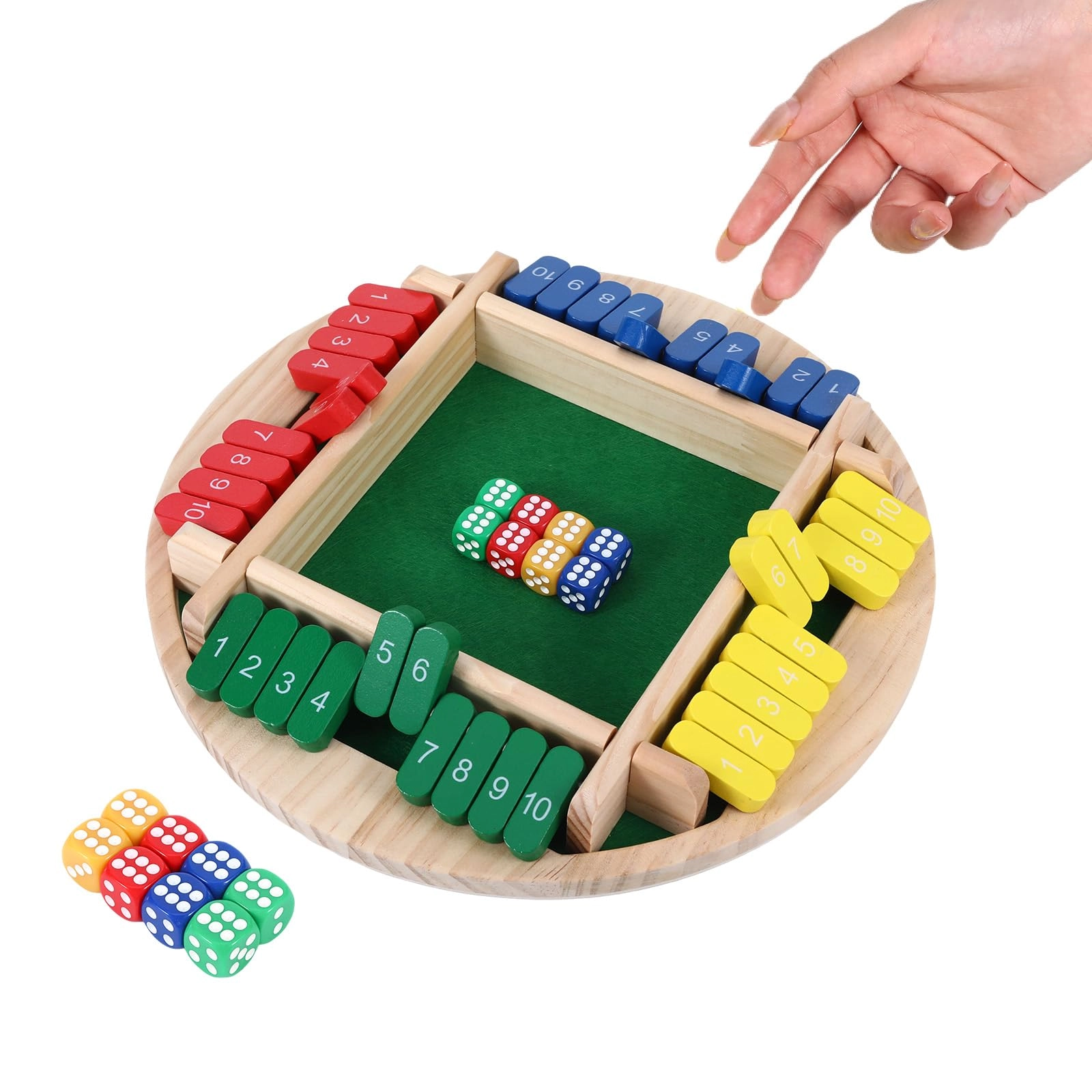 Shut The Box - Wooden Dice Game