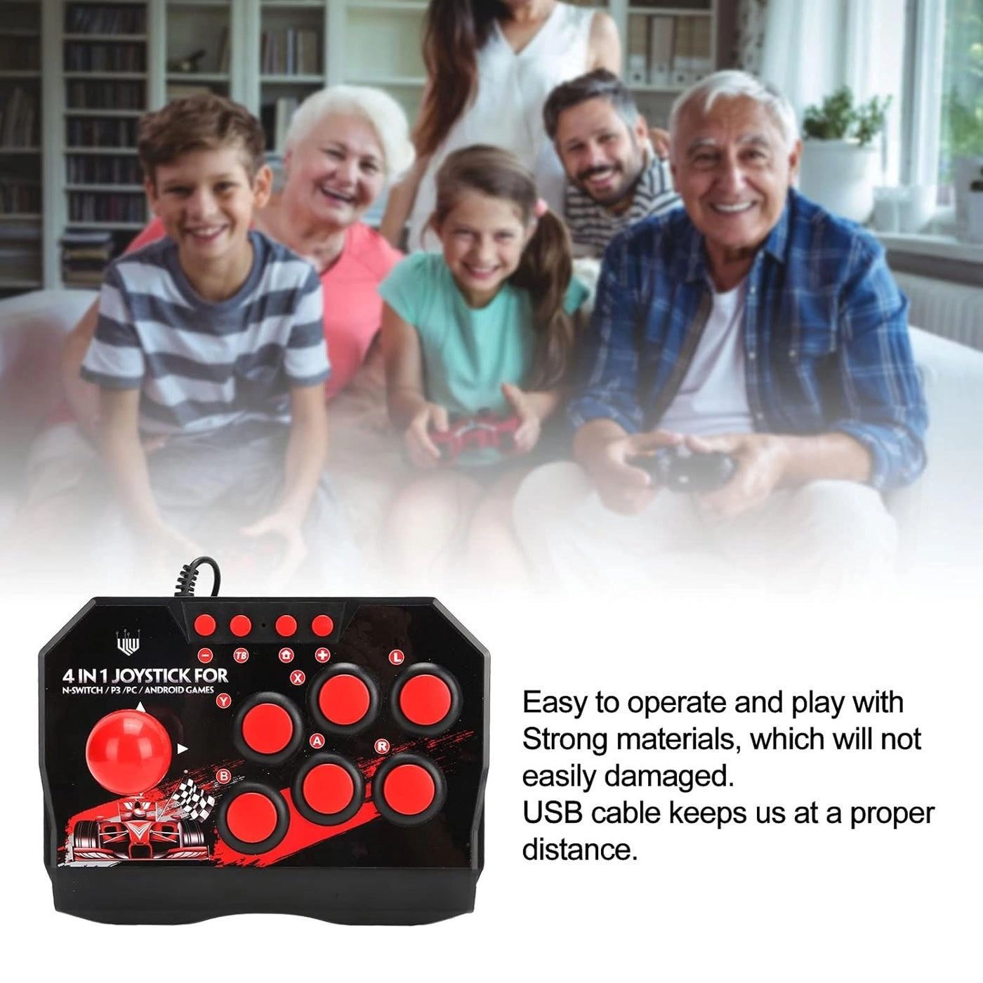 Arcade Joystick - Wired PS3 Switch PC Android TV