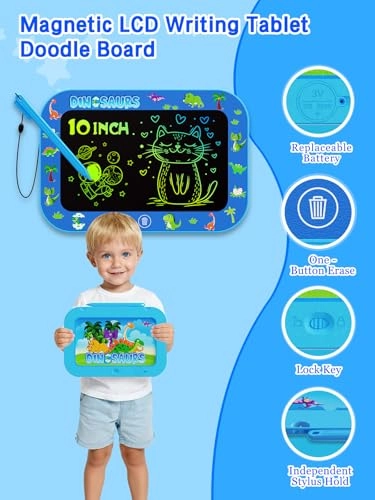 LCD Writing Tablet - 3-8 Years Old 4 pieces
