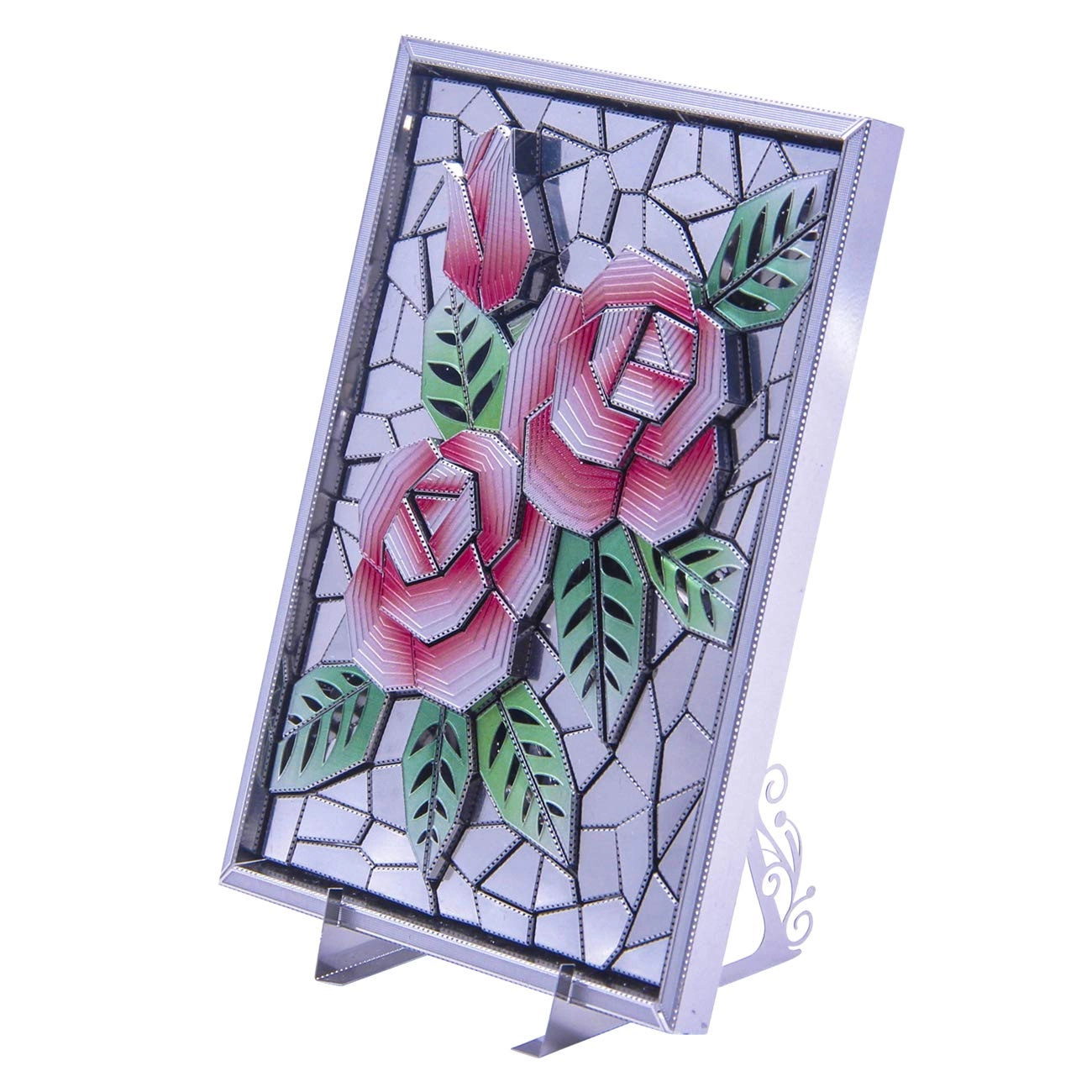 MicroWorld Rose Flower Photo Frame 3D Puzzle