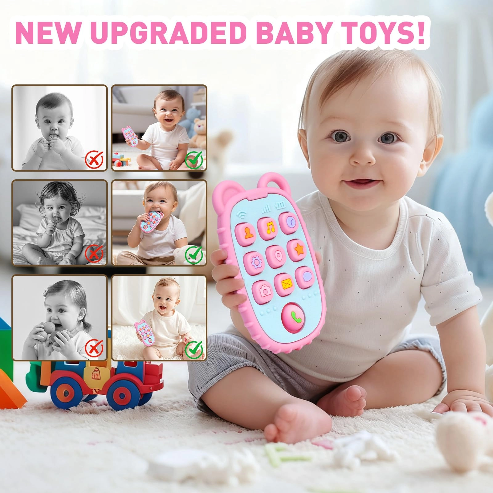Phone Press Teether - Silicone