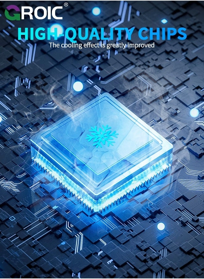 Phone Cooler - 3 Cooling Modes RGB Lights