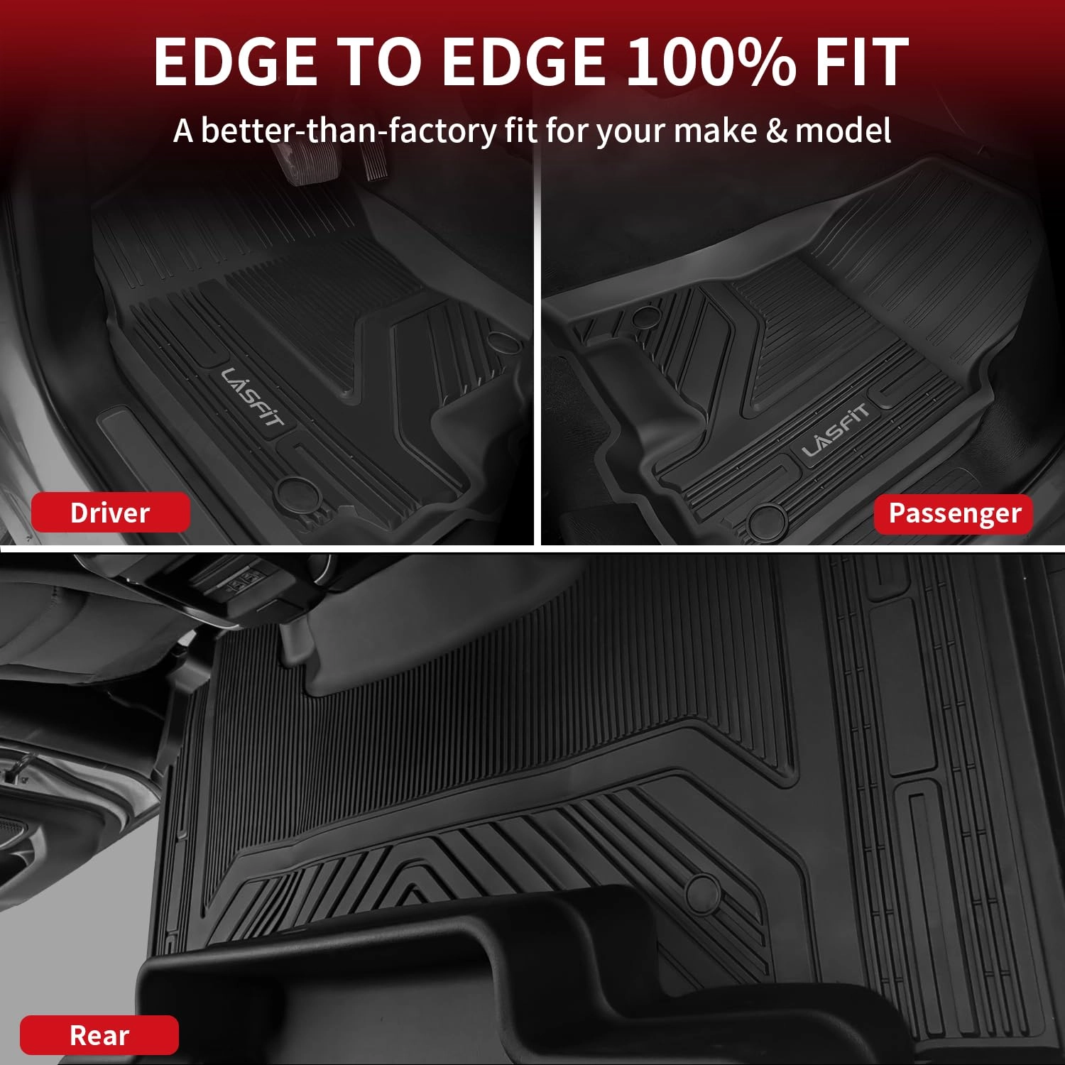 Floor Mats - Ram 1500 Crew Cab 2019-2024 1st & 2nd Row