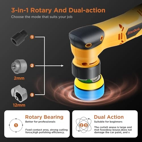 Mini Cordless Polisher - 80 watts 1 Inch 3 Inch