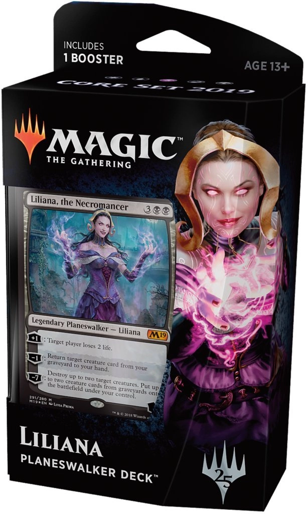 Wizards of the Coast Magic: The Gathering Core Set 2019 Planeswalker Deck: Liliana - Card Game