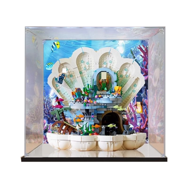 HCAEIOFJ Display Case for Lego 43225 - 40x25x37cm Mirror Bottom+background