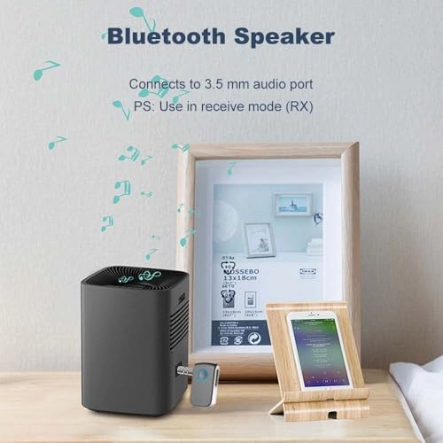 Bluetooth AUX Adapter - Bluetooth 5.0 3.5mm Built-in battery