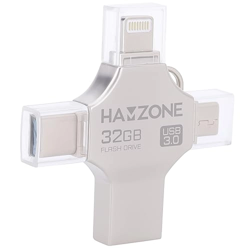 4-in-1 USB Flash Drive - USB3.0 Lightning Type-C Micro USB 32GB