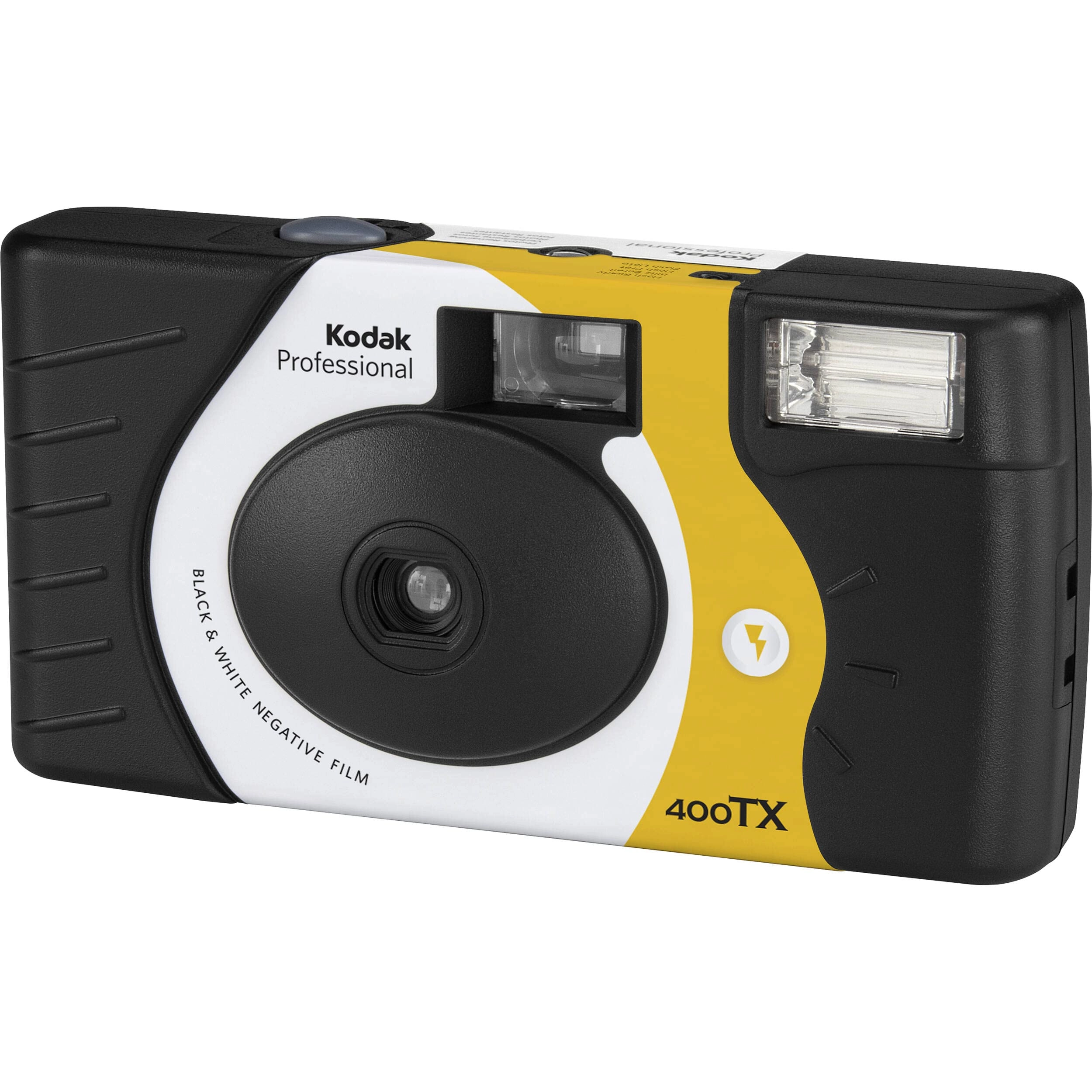 Tri-X 400 Single-Use Flash Camera - Pre-Loaded 27 Exposures + Microfiber Cloth