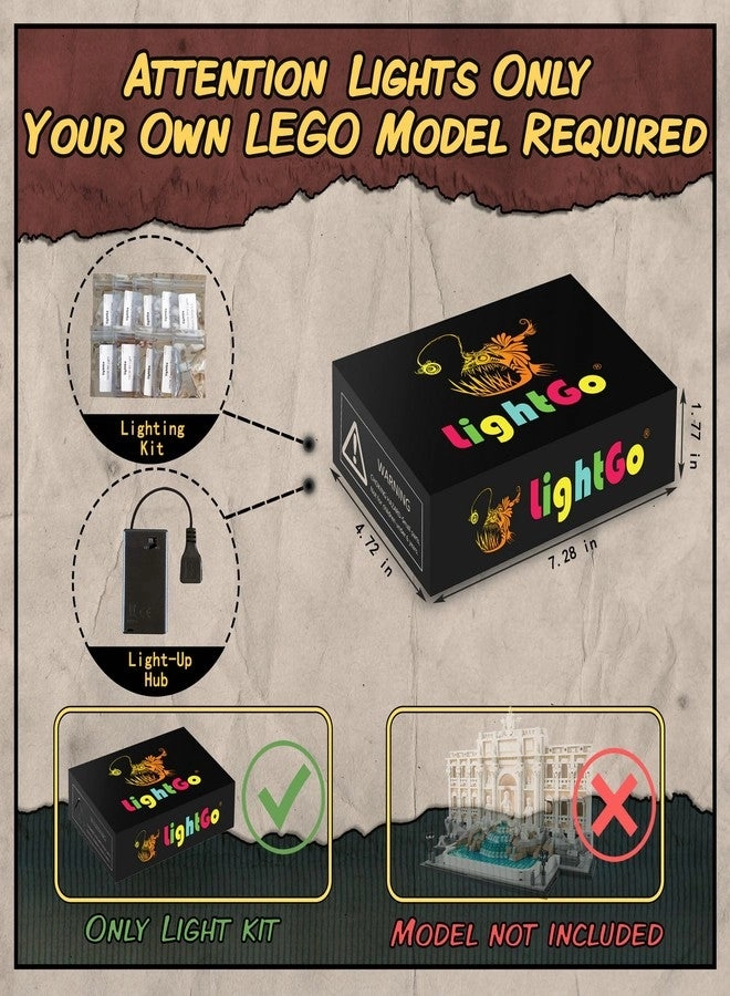 LED Kit - for Lego 21062 Trevi Fountain Lighting Only (Classic Version)
