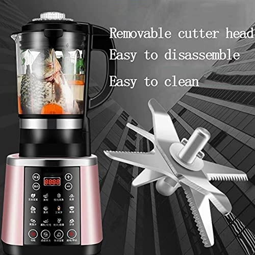 Food Processor Mixer - 21*21*49CM Red Stainless Steel